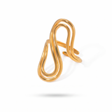 Anel Costa Brava Banhado a Ouro 18K