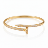 Bracelete Palermo Banhada a Ouro 18k Cravejada
