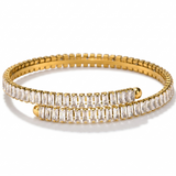 Bracelete Saint Lucia Banhado a Ouro 18K Cravejado