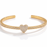 Bracelete Veleiro Banhado a Ouro 18K Cravejado