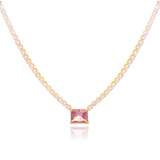 Colar Trieste Cravejado Banhado a Ouro 18K