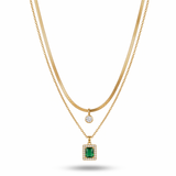 Colar Duplo Mykonos Banhado a Ouro 18K