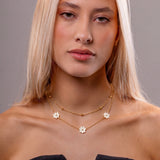 Colar Duplo Naxos Banhado a Ouro 18K