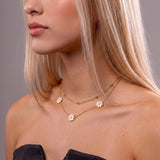 Colar Duplo Naxos Banhado a Ouro 18K