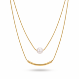 Colar Duplo Taormina Banhado a Ouro 18K