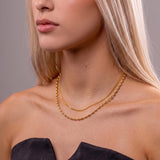 Colar Duplo Menorca Banhado a Ouro 18K