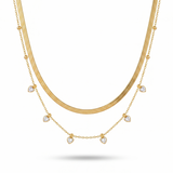 Colar Duplo Portovenere Banhado a Ouro 18k