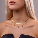 Colar Duplo Portovenere Banhado a Ouro 18k