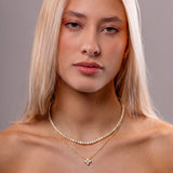 Colar Duplo Barcelona Banhado a Ouro 18K
