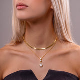 Colar Duplo  Santorini Banhado a Ouro 18K