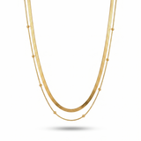 Colar Duplo Amalfi Banhado a Ouro 18K