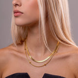Colar Duplo Amalfi Banhado a Ouro 18K