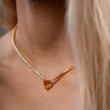 Colar Valldemossa Cravejado Banhado a Ouro 18K