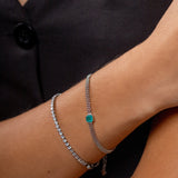 Pulseira Menorca Aqua em Prata 925