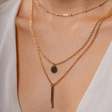 Mix Barcelona Colar Triplo Banhado a Ouro 18K