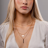 Mix Barcelona Colar Triplo Banhado a Ouro 18K