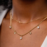 Mix Mykonos Colar Duplo Banhado a Ouro 18K