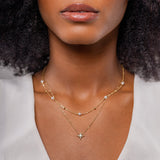 Mix Taormina Colar Duplo Banhado a Ouro 18K