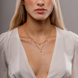 Mix Paros Colar Duplo Banhado a Ouro 18K