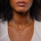 Mix Sorrento Colar Duplo Banhado a Ouro 18K