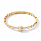 Bracelete Siena Banhado a Ouro 18k Cravejado