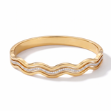 Bracelete Sardenha Banhada a Ouro 18k Cravejado