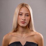 Mix Portovenere Colar Duplo Banhado a Ouro 18k