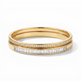 Par de braceletes Ravello Banhado a Ouro 18k Cravejada