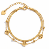 Pulseira Fiji Banhada a Ouro 18K