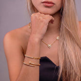 Pulseira Havana Banhada a Ouro 18K
