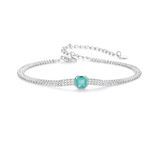 Pulseira Menorca Aqua em Prata 925