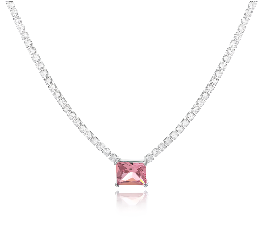 Colar Trieste Cravejado Banhado a Ouro 18K