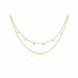 Mix Ibiza Colar Duplo Banhado a Ouro 18K